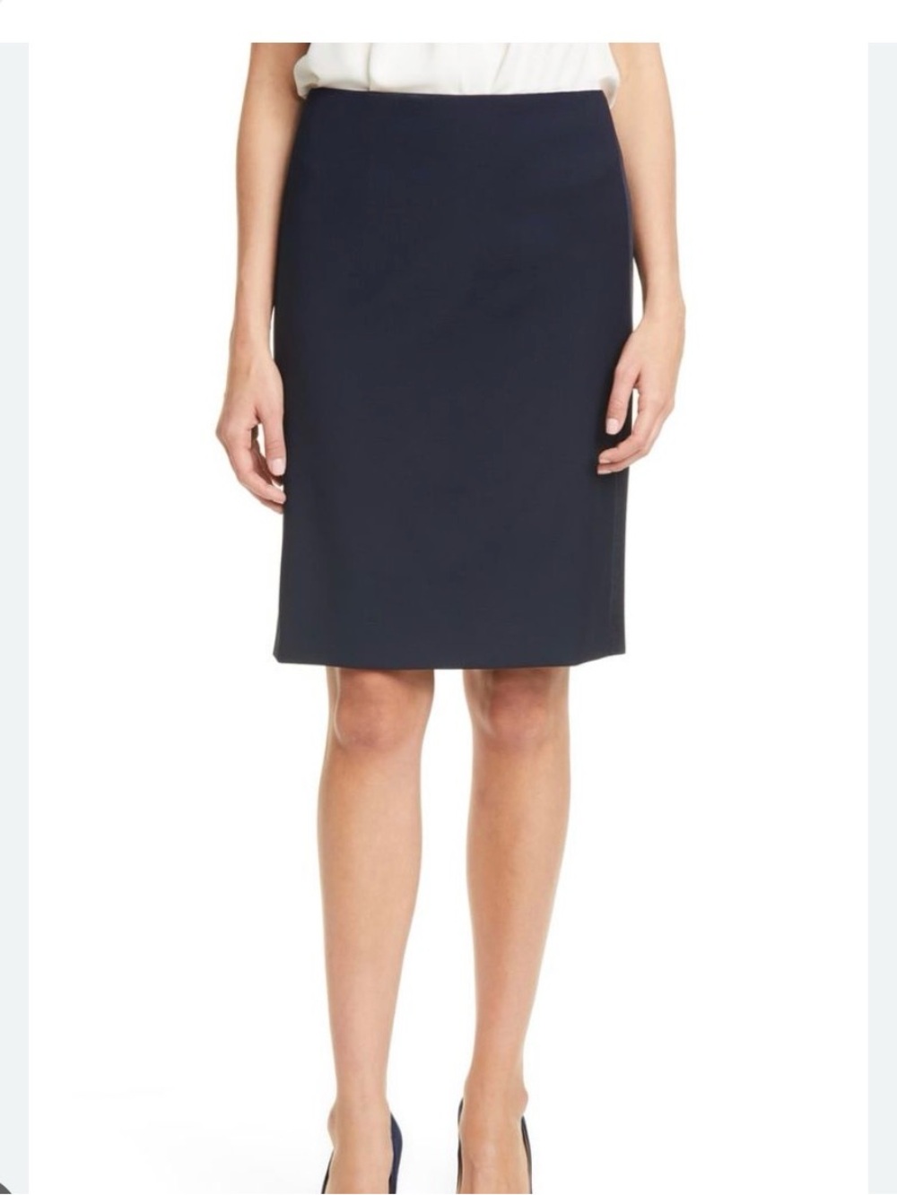 Boss Navy Pencil Skirt - Tailored Women's Workwear